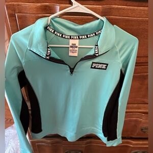 Victoria's Secret PINK Aqua and Black Pullover